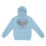 Austin Hoodie in Light Blue - front view
