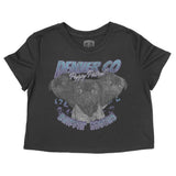 Denver Puppy Patrol Cropped Tee Black front