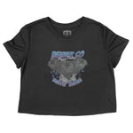 Denver Cropped Tee in Black - front view