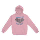 Miami Puppy Patrol Hoodie Light Pink front