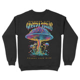 Austin Crewneck in Black - back view