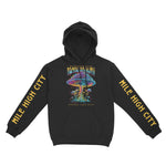Denver Hoodie in Black - front-sleeves view