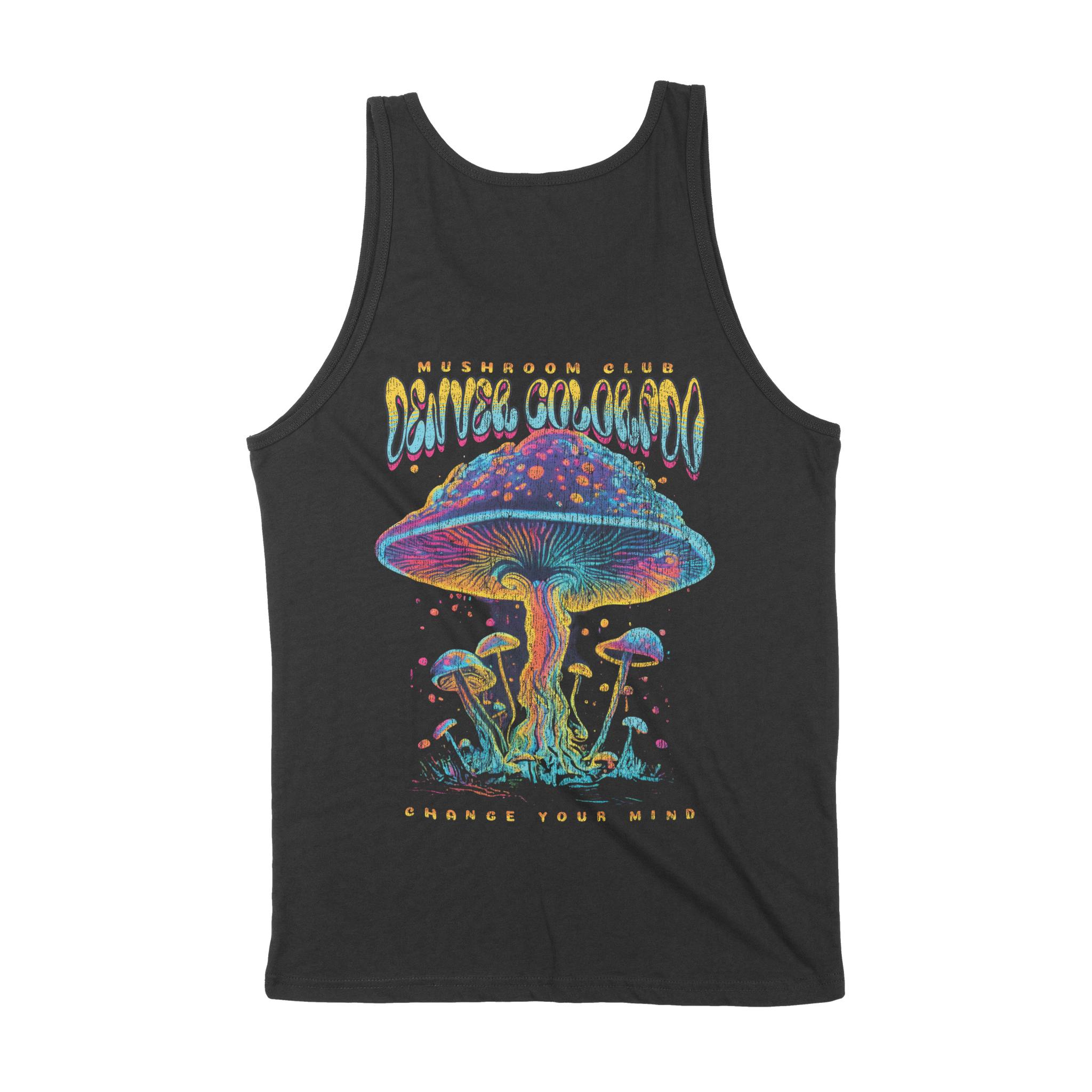 Denver Tank Top in Black - back view