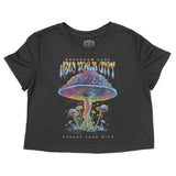 New York Mushroom Mind 2 Cropped Tee Black front