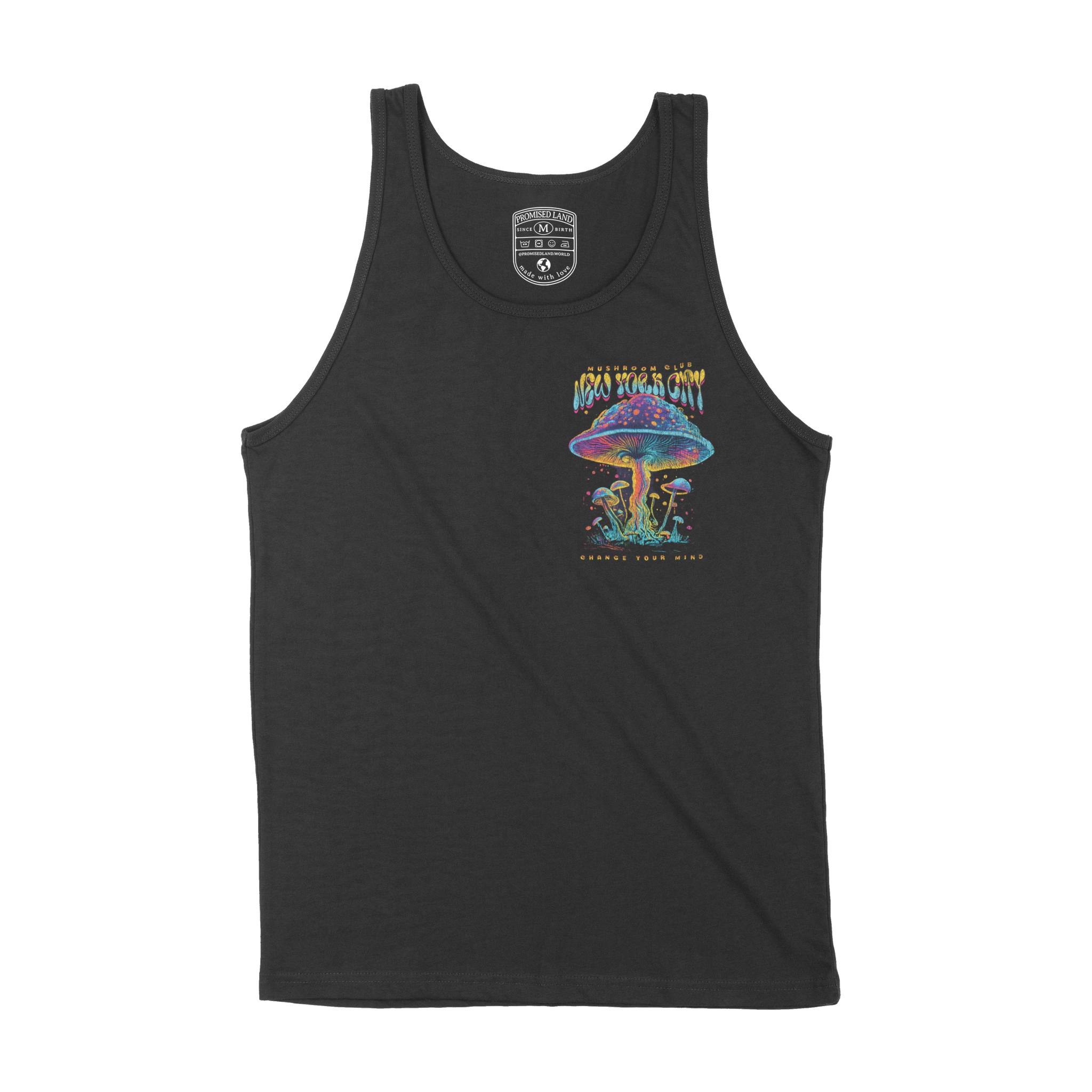 New York Tank Top in Black - front view