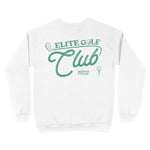 Austin Crewneck in White - back view