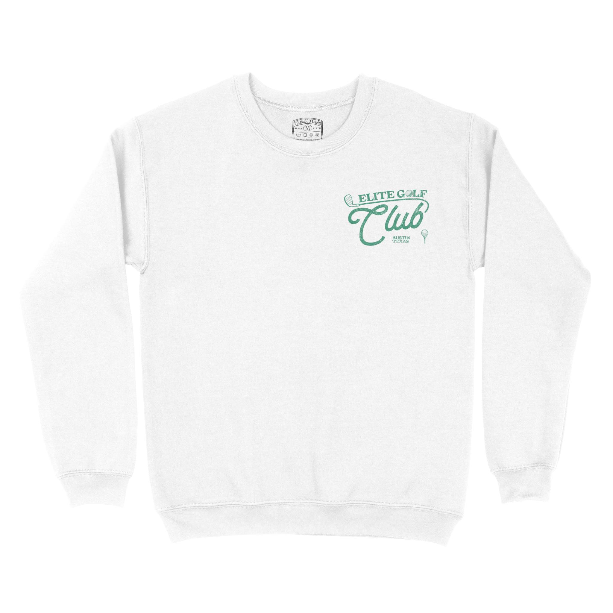 Austin Crewneck in White - front view