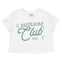 Austin Elite Golf Cropped Tee in White - front view