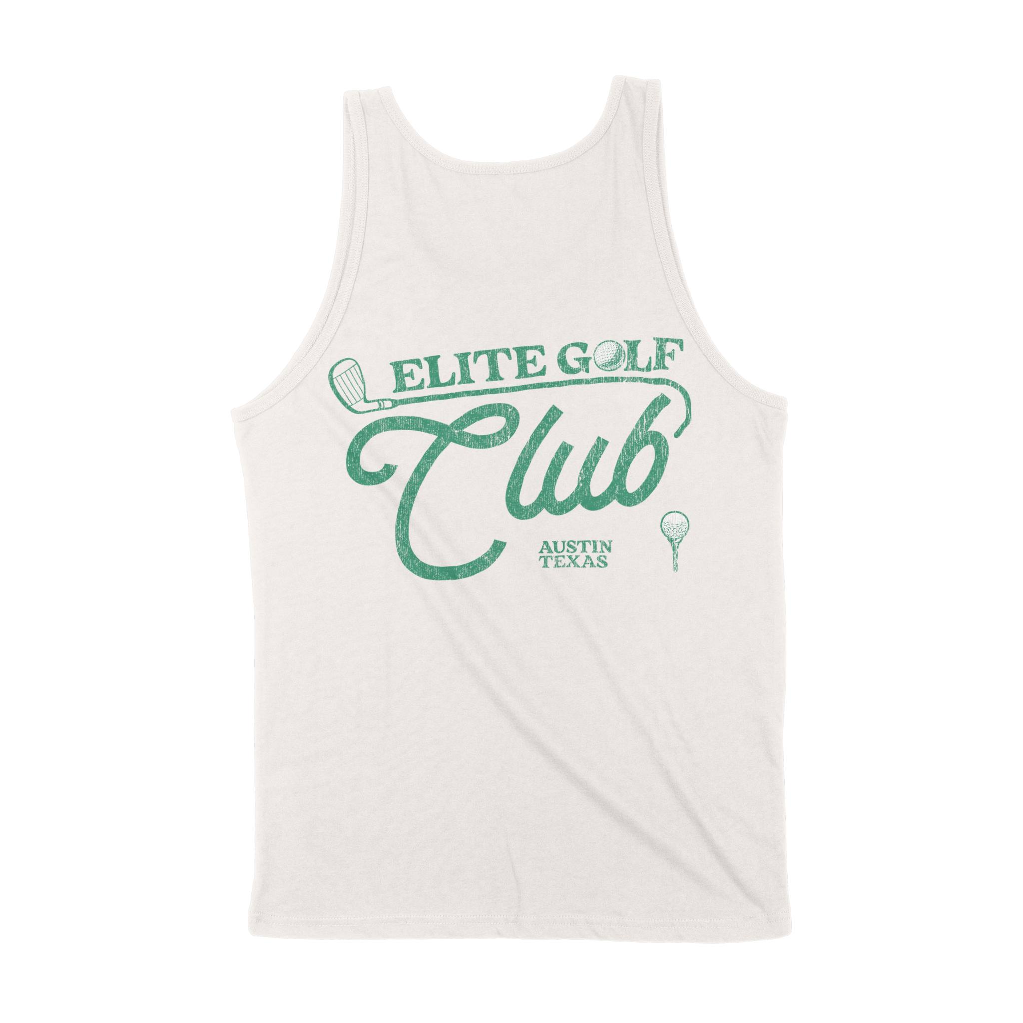 Austin Elite Golf Tank Top in Vintage - back view