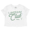 Miami Elite Golf Cropped Tee in White - front view