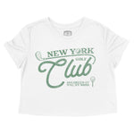 New York Elite Golf Cropped Tee White front