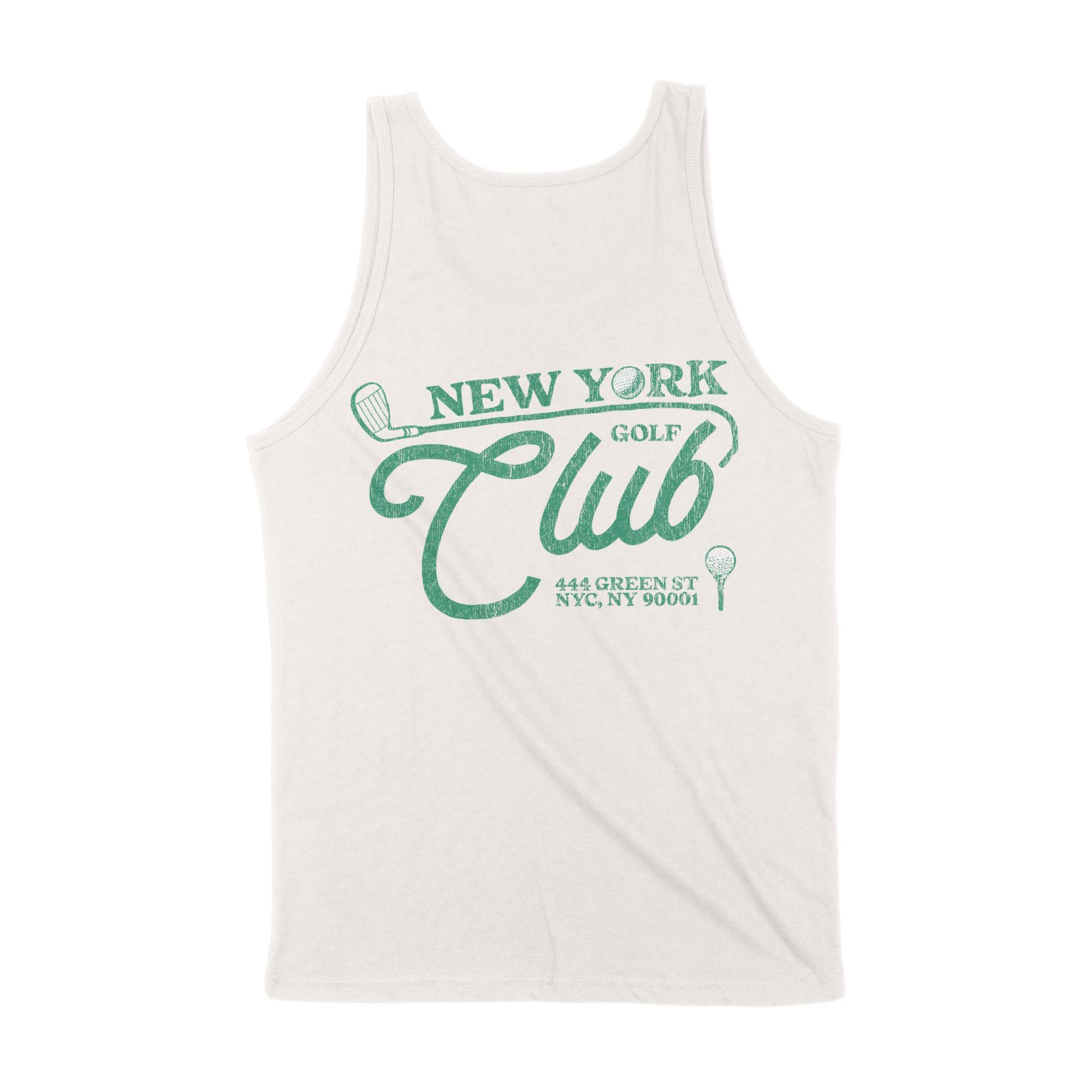 New York Elite Golf Tank Top in Vintage - back view
