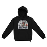 Denver Skater Badge Hoodie Black front