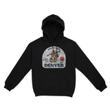 Denver Skater Badge Hoodie Black front