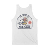 Miami Skater Badge Tank Top White back