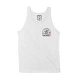 Miami Skater Badge Tank Top White front