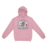 New York Skater Badge Hoodie Light_Pink front