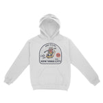 New York Skater Badge Hoodie White front