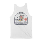 New York Skater Badge Tank Top White back