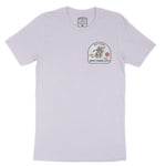 New York Skater Badge T-Shirt Lavender_Dust front