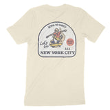 New York Skater Badge T-Shirt Natural back