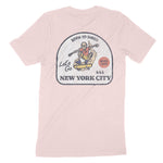 New York Skater Badge T-Shirt Soft_Pink back