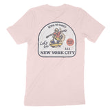New York Skater Badge T-Shirt Soft_Pink back