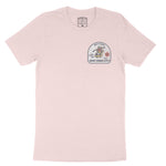 New York Skater Badge T-Shirt Soft_Pink front