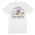 New York Skater Badge T-Shirt White back