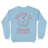 Austin Crewneck in Light Blue - back view