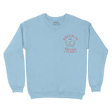 Austin Crewneck in Light Blue - front view