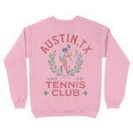 Austin Tennis Girl Crewneck Light Pink back