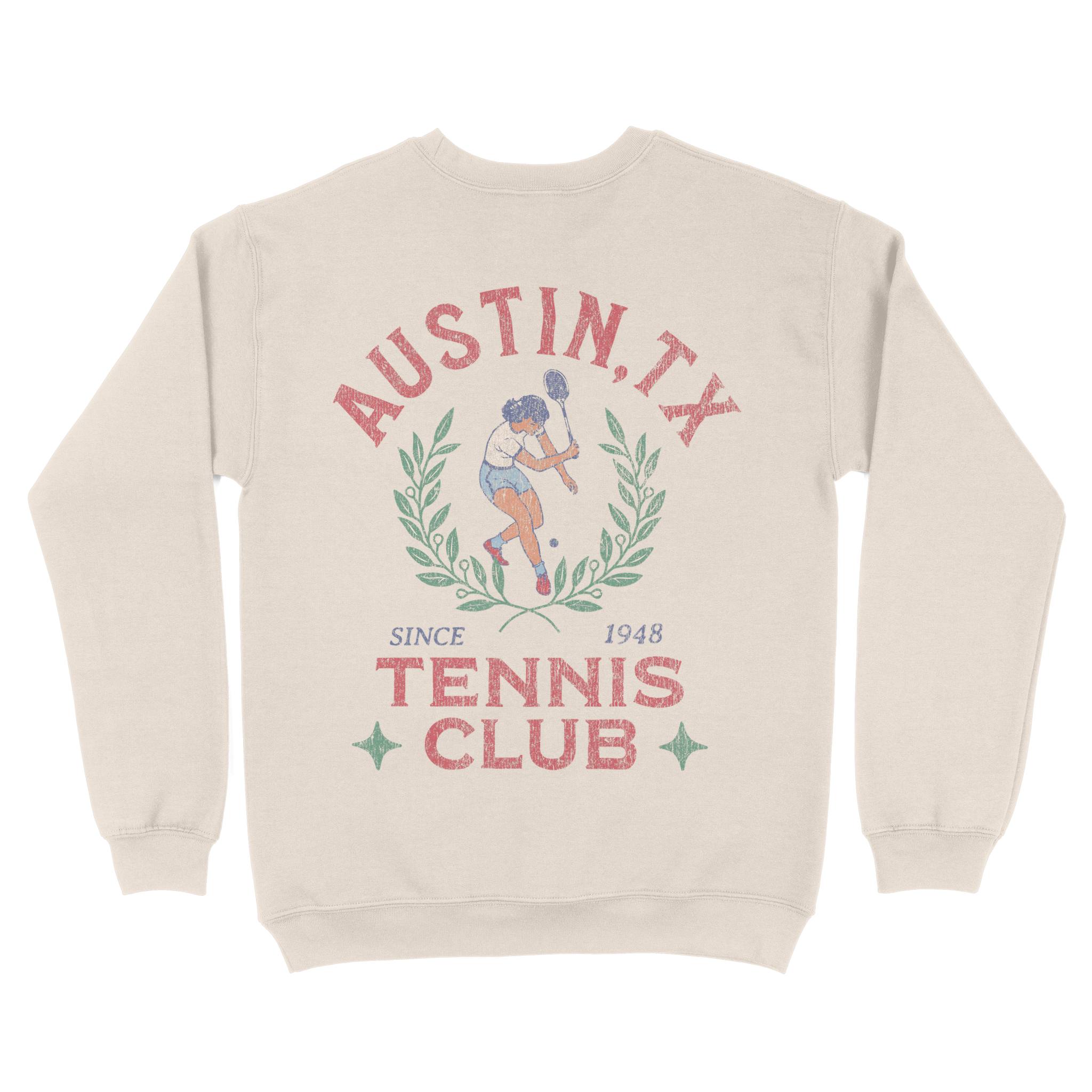 Austin Crewneck in Natural - back view