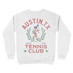 Austin Tennis Girl Crewneck White back