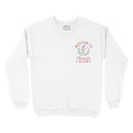 Austin Crewneck in White - front view