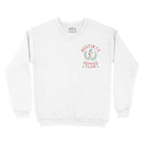 Austin Crewneck in White - front view