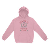 Austin Tennis Girl Hoodie Light Pink front