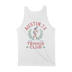 Austin Tennis Girl Tank Top White back