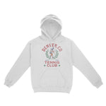 Denver Tennis Girl Hoodie White front