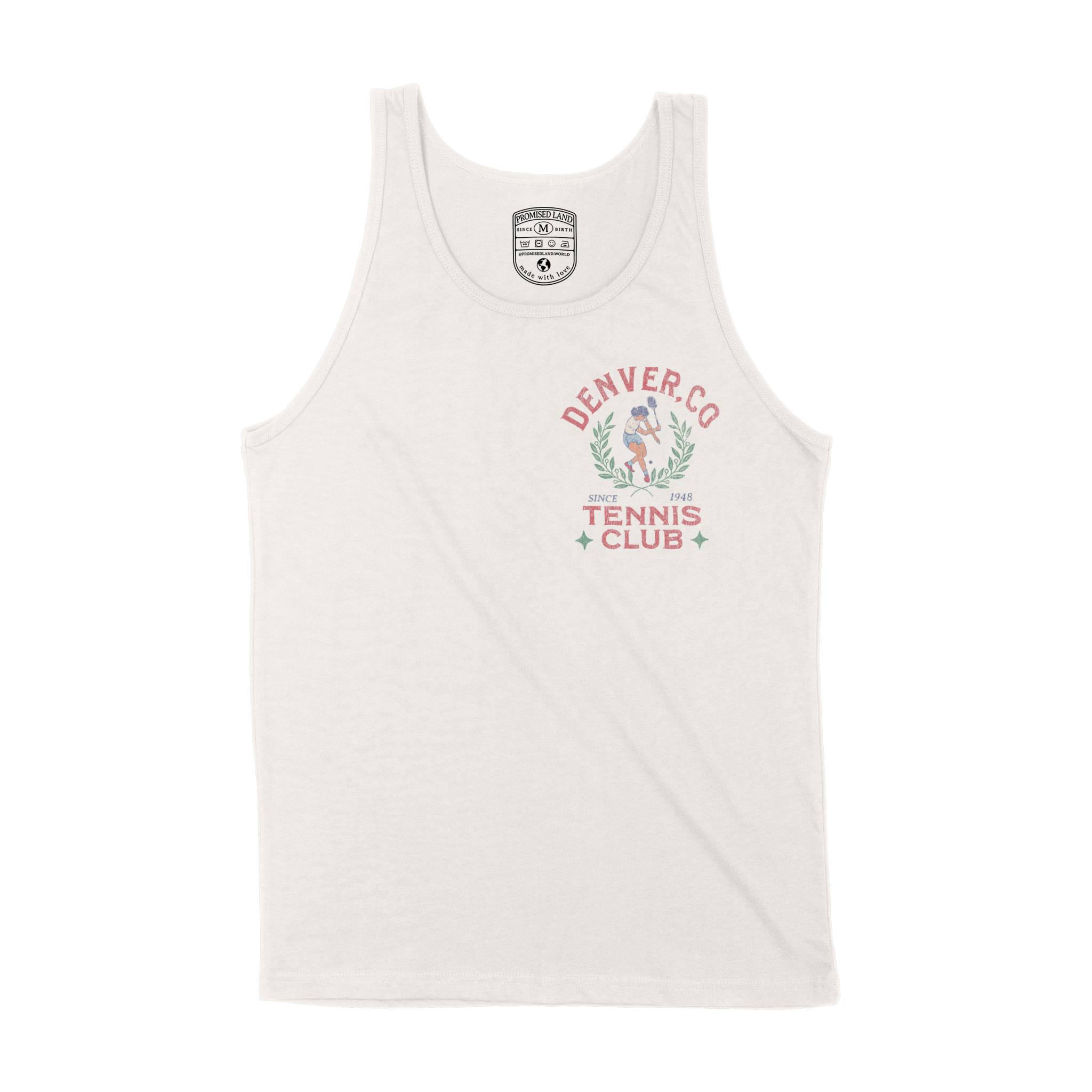 Denver Tennis Girl Tank Top in Vintage - front view