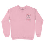 Miami Tennis Girl Crewneck Light Pink front