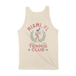 Miami Tennis Girl Tank Top Natural back