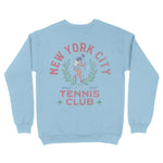 New York Crewneck in Light Blue - back view