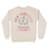 New York Crewneck in Natural - back view