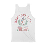 New York Tennis Girl Tank Top White back