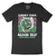 Asbury Park Psychedelic Skull T-Shirt in Black - front view