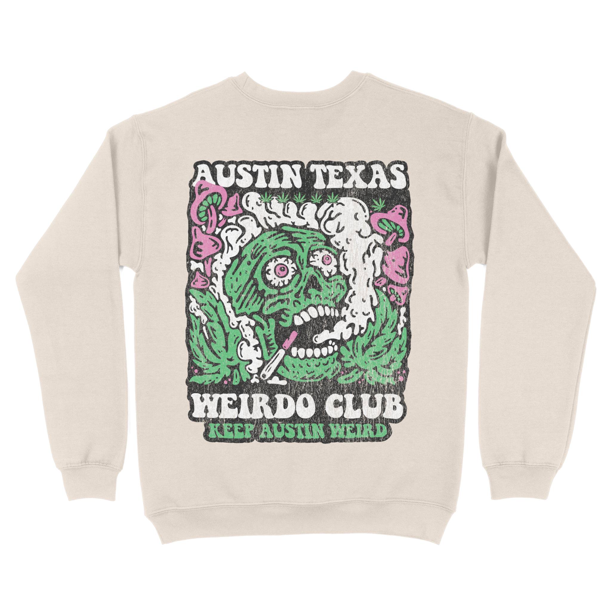 Austin Crewneck in Natural - back view