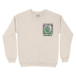 Austin Psychedelic Skull Crewneck in Natural - front view