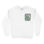 Austin Crewneck in White - front view