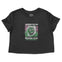 Austin Cropped Tee in Black - front view